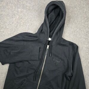 Coach Rexy Dinosaur Hoodie Mens Large Black Full Zip Embroidered Logo Sweatshirt